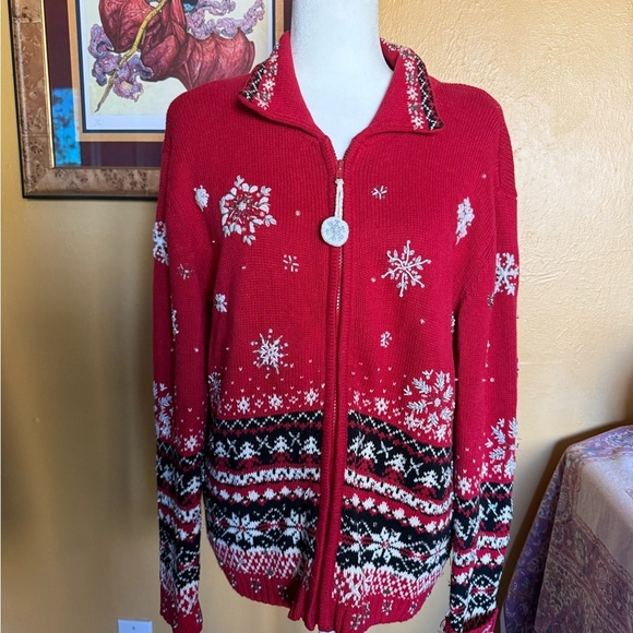Heirloom Collectibles Sweaters - Heirloom Collectables 2004 Holiday Theme Sweater- Size L